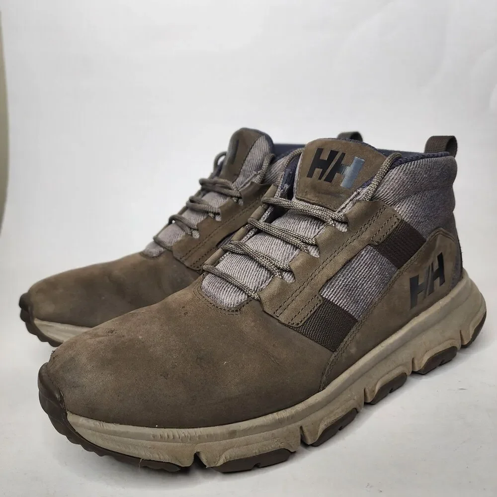 Helly Hansen Jaythen X Hiking Boots Mens 9 Espresso Brown Waterproof Suede